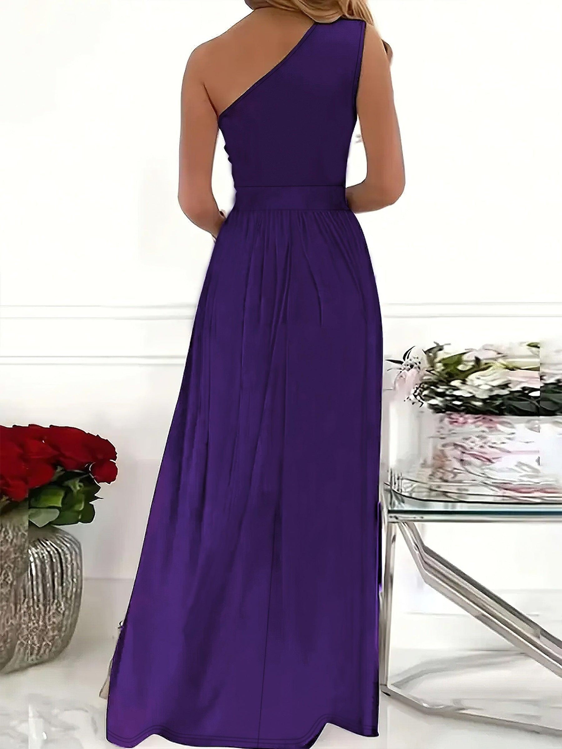 Vestido de Um Ombro