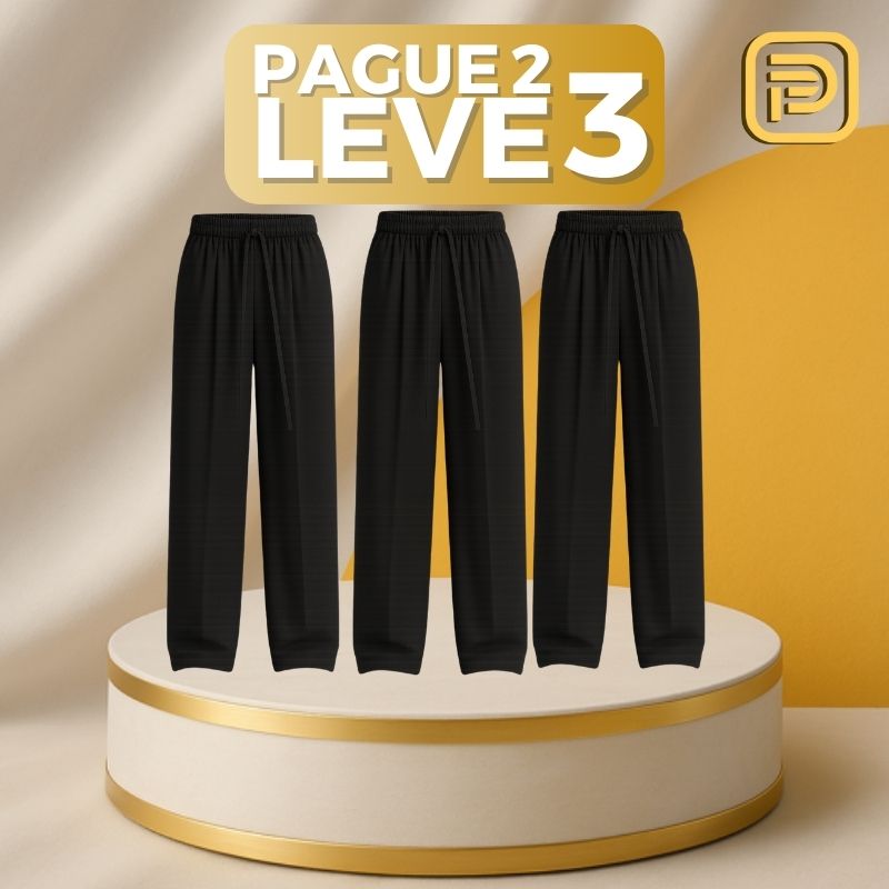 [PAGUE 2 LEVE 3] Calça Feminina Vick em Algodão Peruano e Seda Gelo