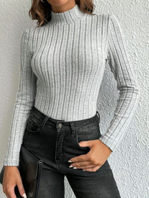 Blusa Manga Longa Gola Alta
