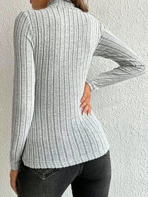 Blusa Manga Longa Gola Alta
