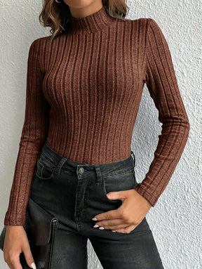 Blusa Manga Longa Gola Alta