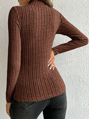 Blusa Manga Longa Gola Alta
