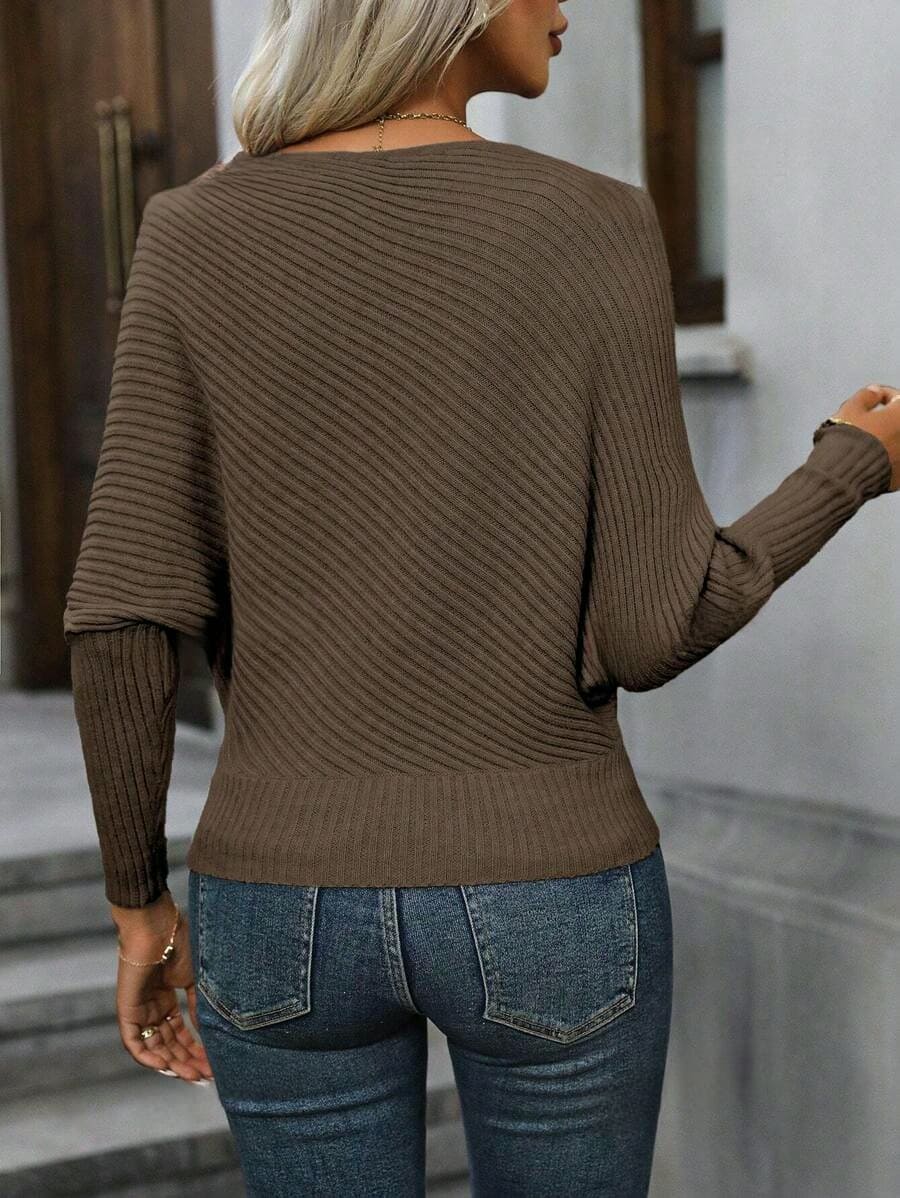 Blusa Casual Canelada Suéter