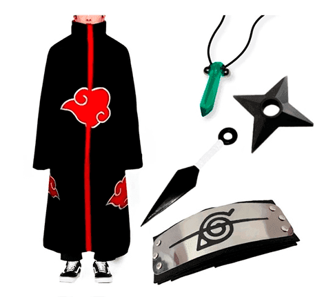 Manto Akatsuki & Bandana renegada com brindes especiais