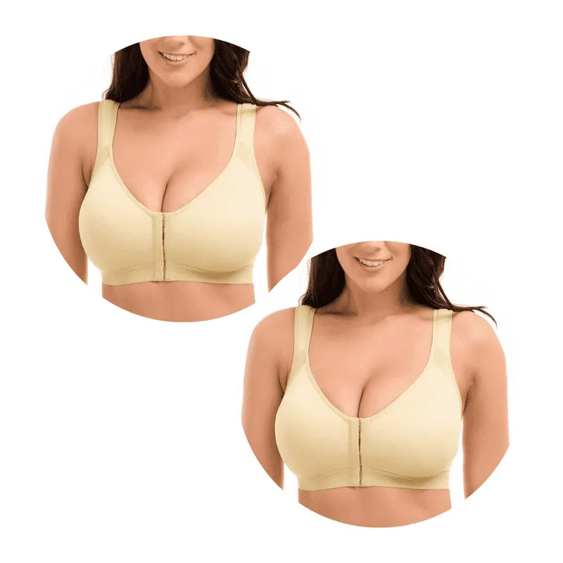 Sutiã Comfort Virgínia com Fecho Frontal - [Pague 1 Leve 2] + Brindes Exclusivos