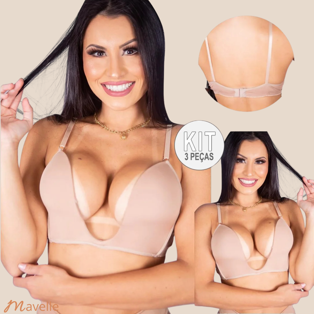 Kit 3 Sutiãs TOP Mágicos - O Número 1 em Sustentação e Conforto