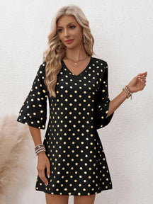 Vestido Estampado Poá