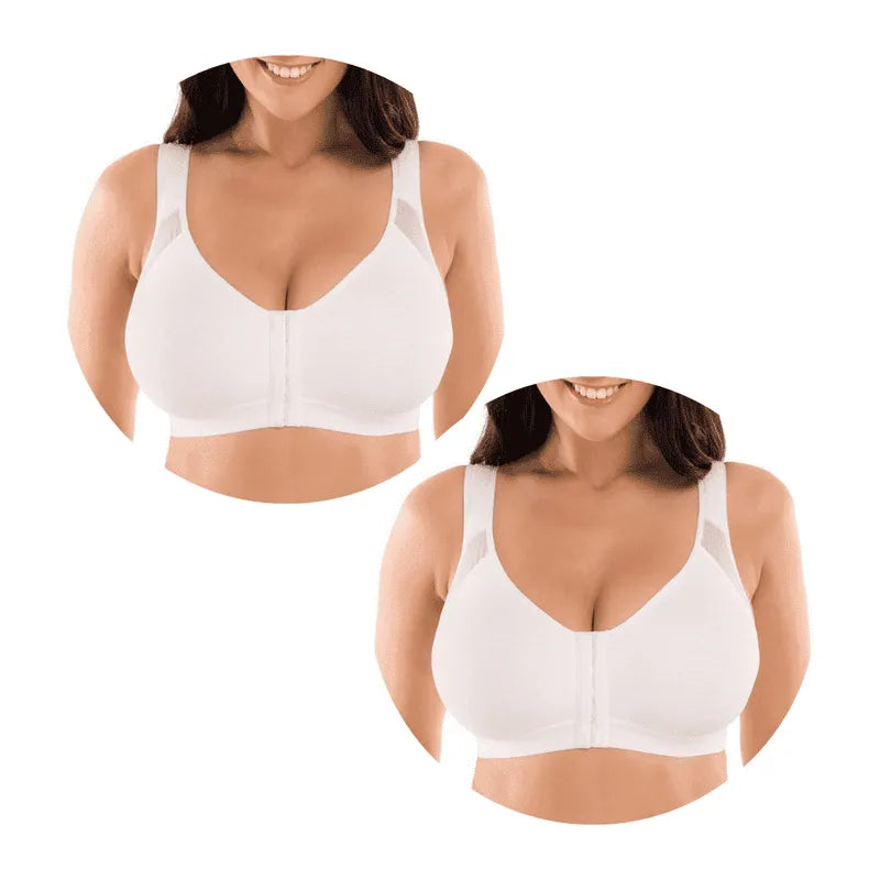 Sutiã Comfort Virgínia com Fecho Frontal - [Pague 1 Leve 2] + Brindes Exclusivos