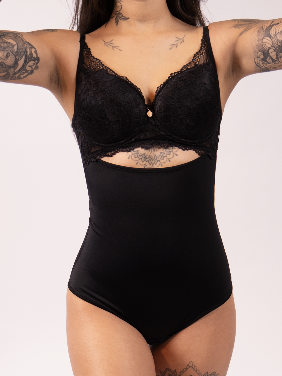 Body Modelador Enjoy em Renda