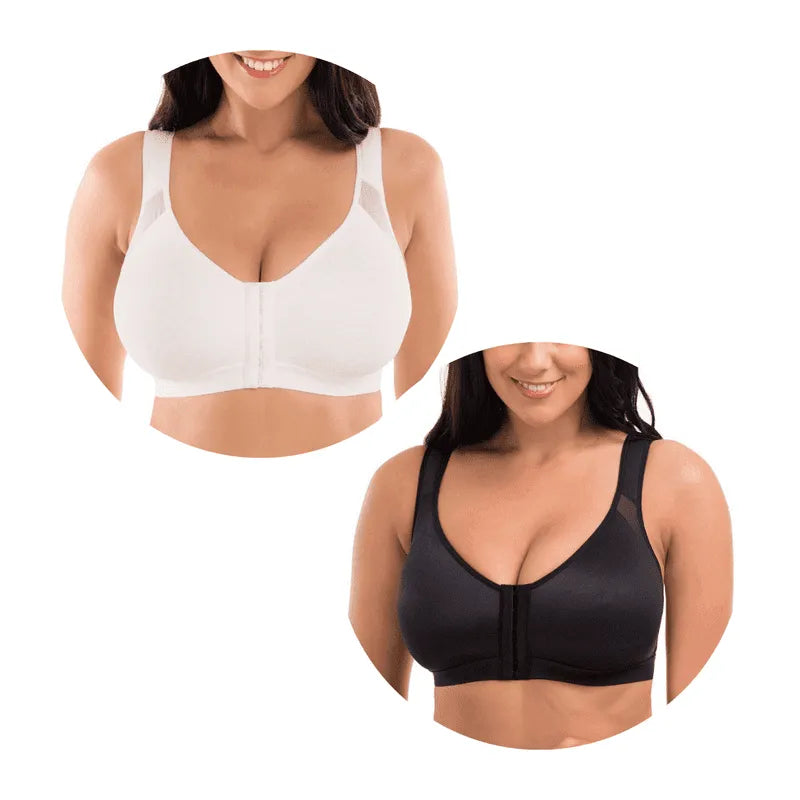 Sutiã Comfort Virgínia com Fecho Frontal - [Pague 1 Leve 2] + Brindes Exclusivos