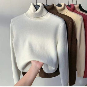 Suéter de Inverno Feminino com Gola Emily