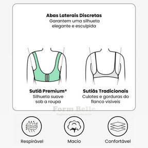 Sutiã Modelador Lux Comfort Sem Costura - Sustentação e Conforto [COMPRE 1 LEVE 2] + BRINDES
