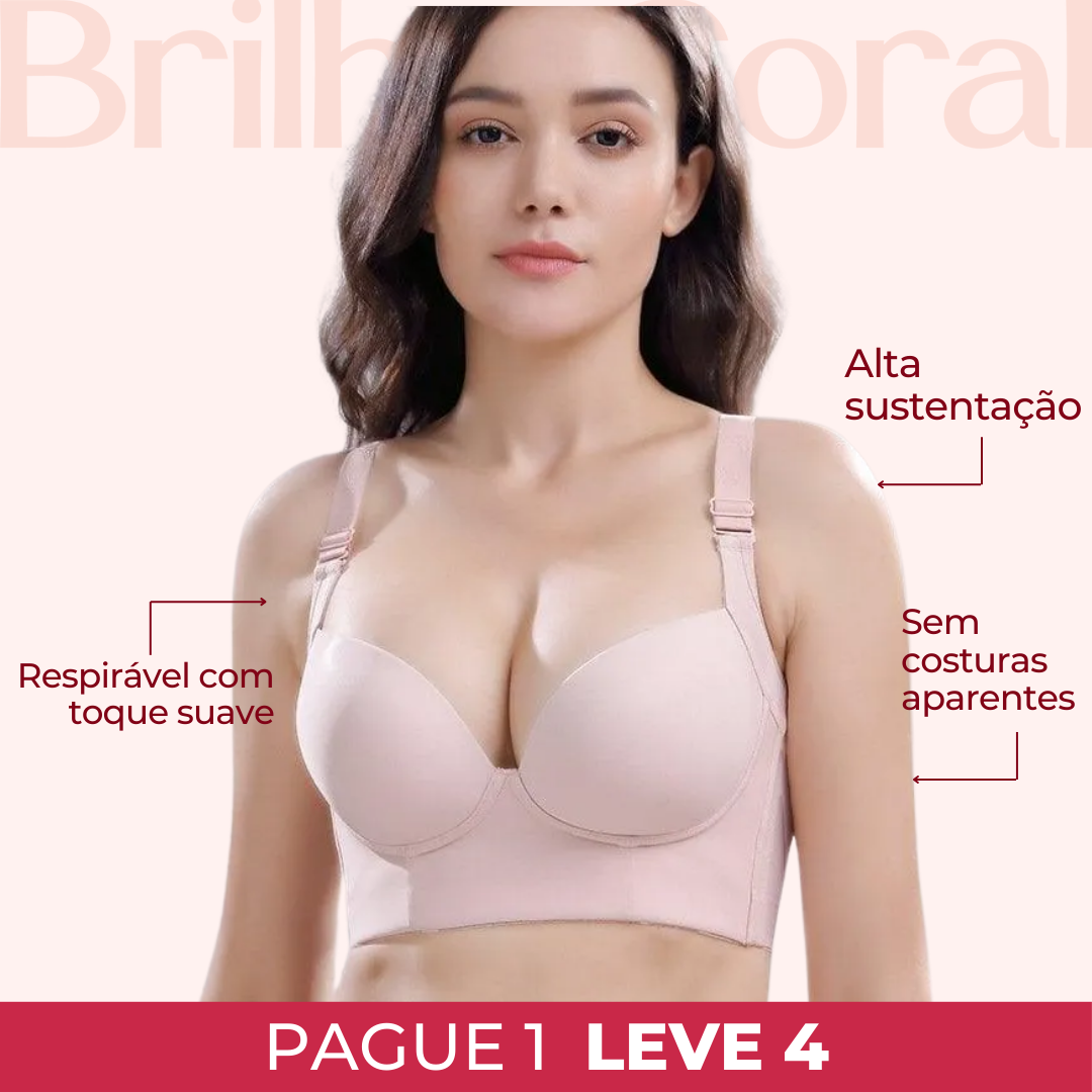 Kit 4 Sutiãs Passione com Efeito Modelador - O Número 1 em Sustentação e Conforto!