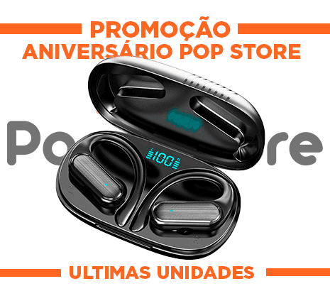 Fone de Ouvido PopThink™ + Brinde Exclusivo (Ultimas Unidades)