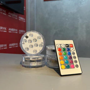 Kit Luminárias de Piscina RGB Lumix™ - Sem Fio Com Controle Remoto + Brinde Exclusivo (Últimas Unidades)