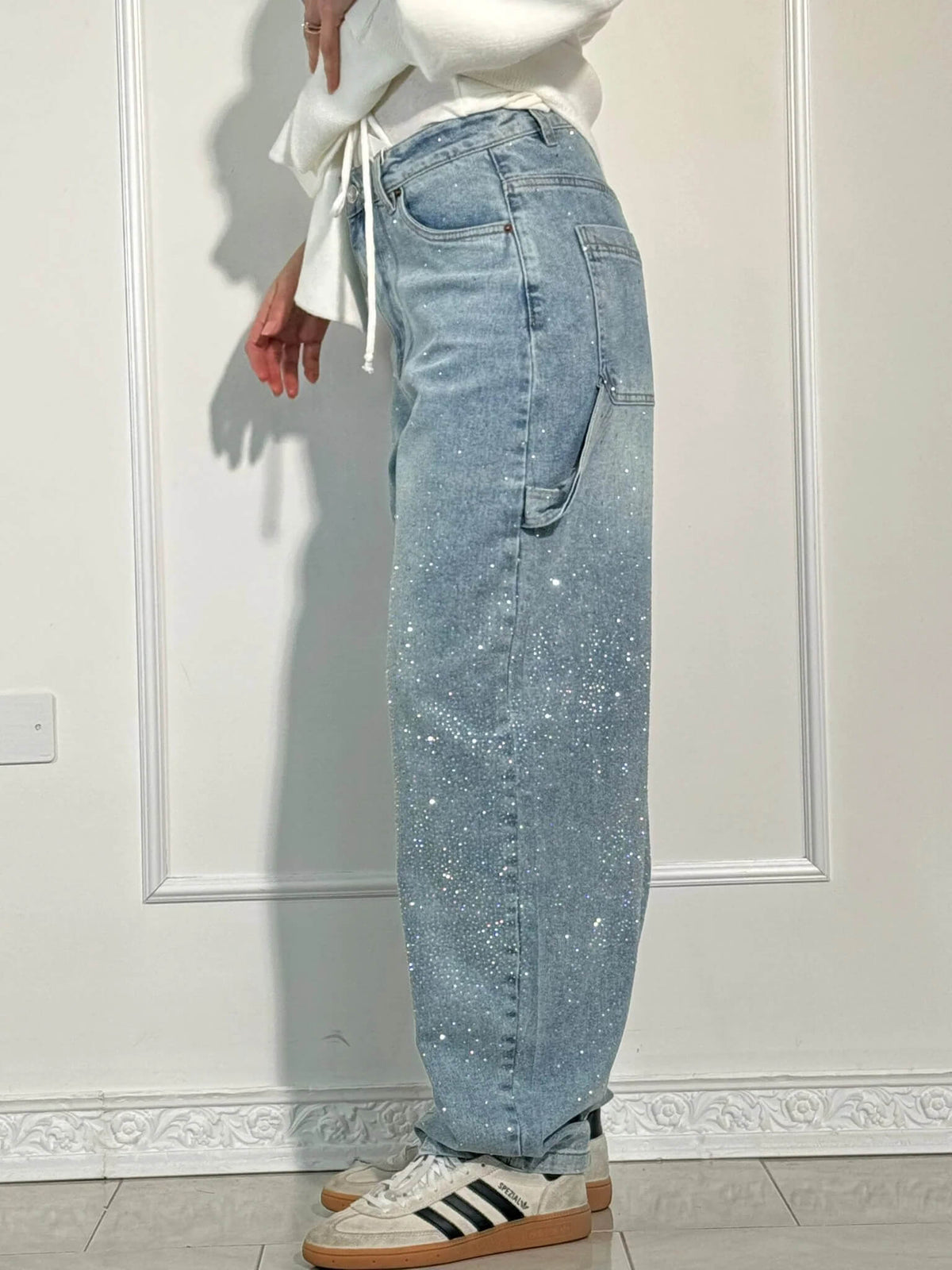 Calça Jeans Balloon Carpenter Brilhante
