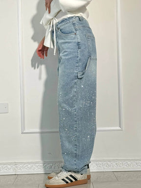 Calça Jeans Balloon Carpenter Brilhante
