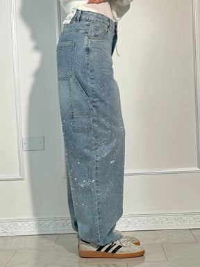 Calça Jeans Balloon Carpenter Brilhante