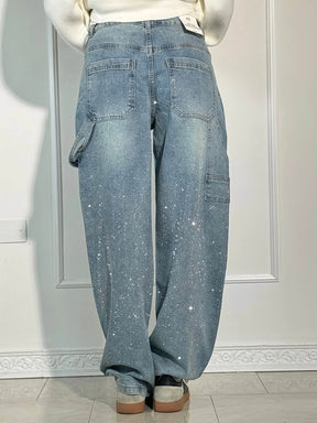 Calça Jeans Balloon Carpenter Brilhante