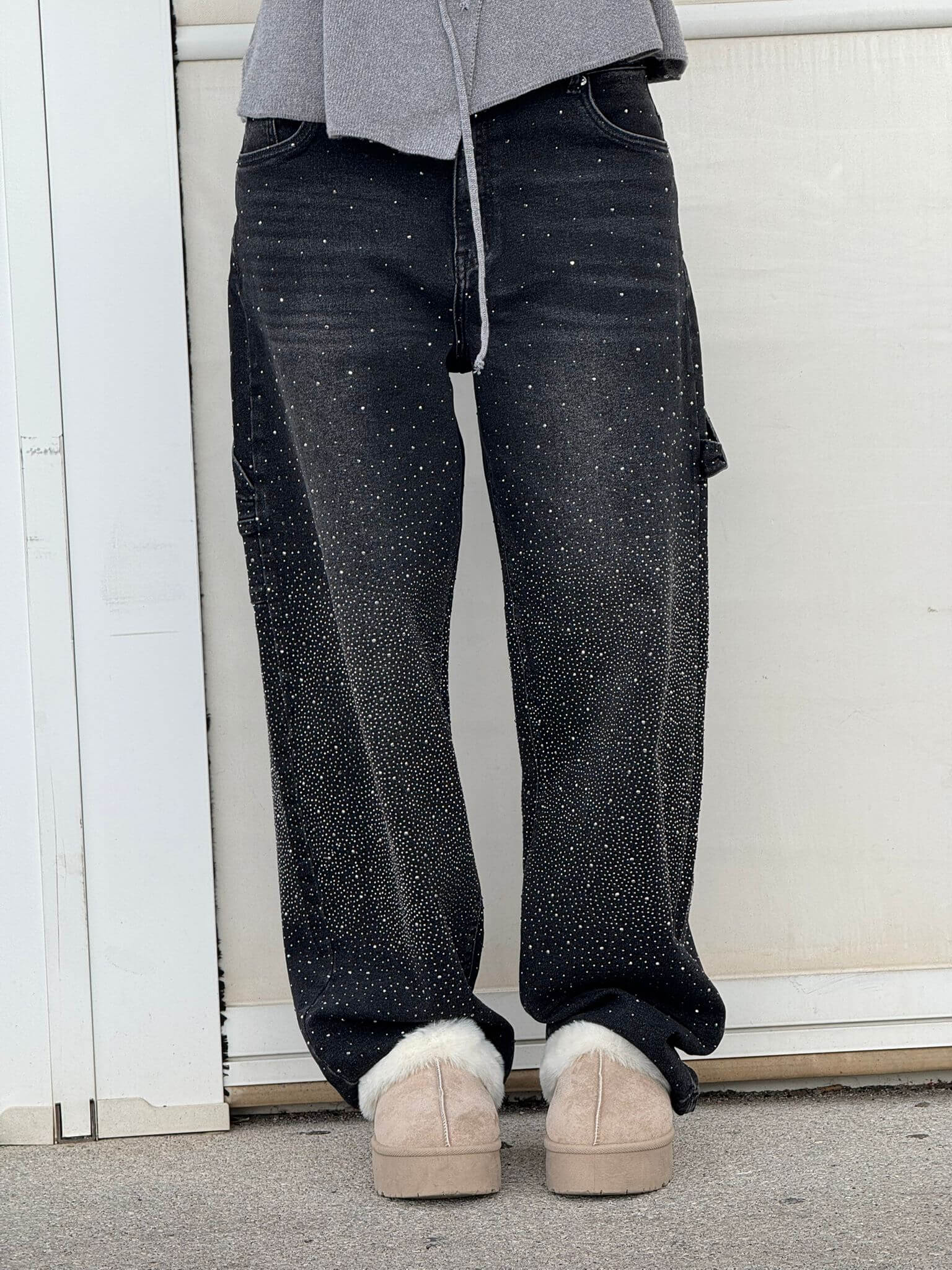 Calça Jeans Balloon Carpenter Brilhante