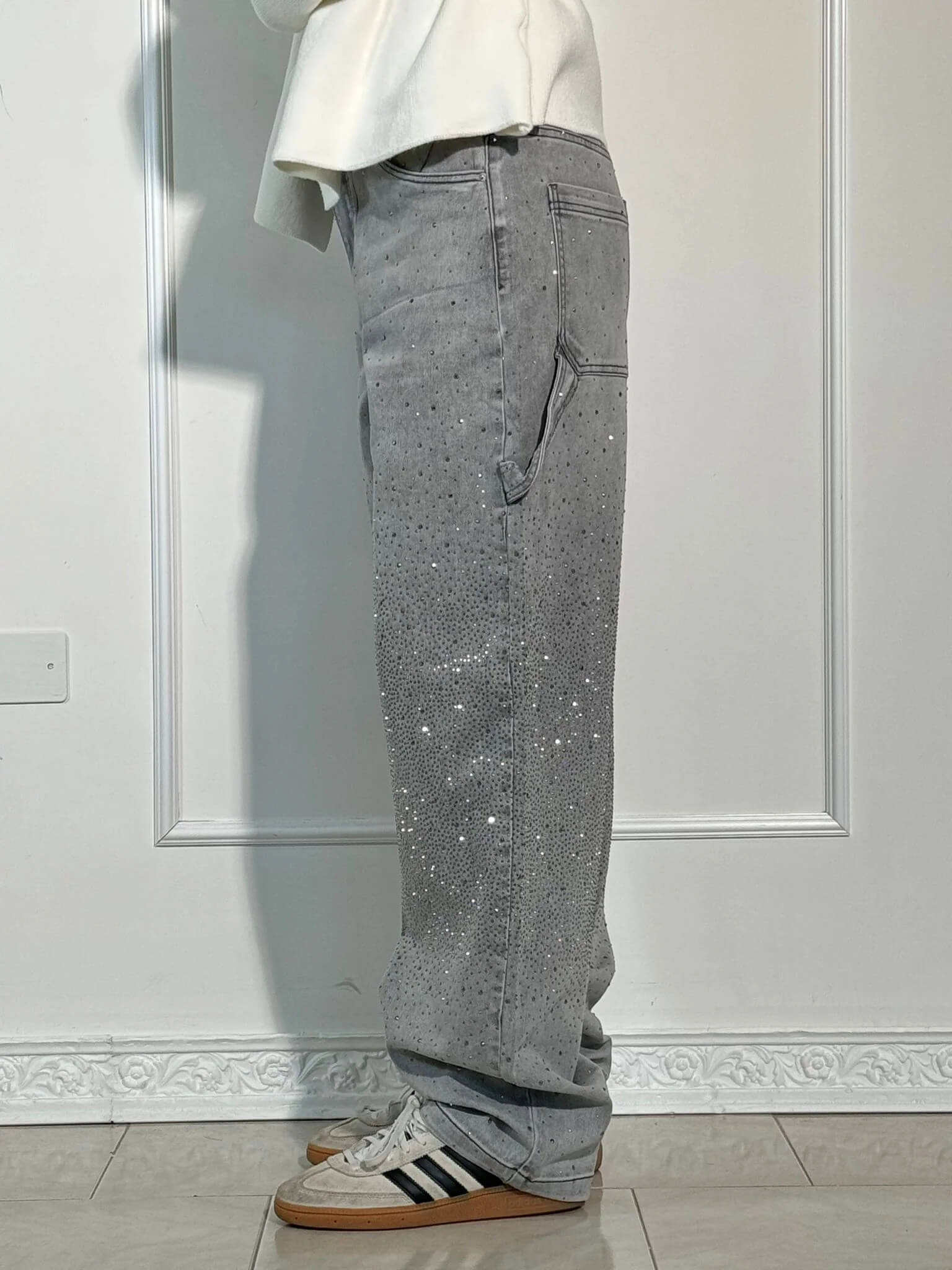 Calça Jeans Balloon Carpenter Brilhante