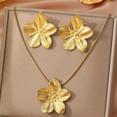 Conjunto de Joias Francês Vintage - Brinco e Colar