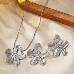 Conjunto de Joias Francês Vintage - Brinco e Colar
