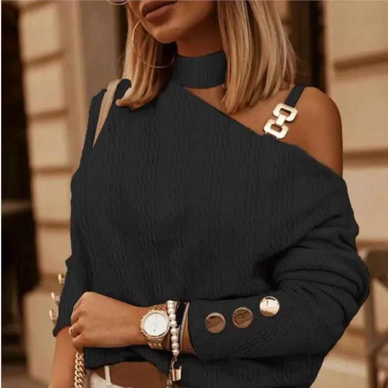 Blusa com Ombro Caído