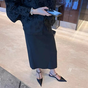 Sandália Elegante de Salto Baixo