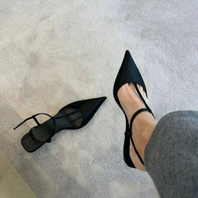 Sandália Elegante de Salto Baixo