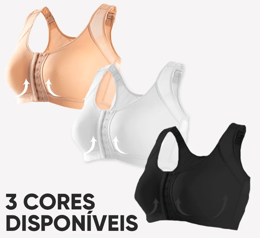 Sutiã Comfort Virgínia com Fecho Frontal - [Pague 1 Leve 2] + Brindes Exclusivos