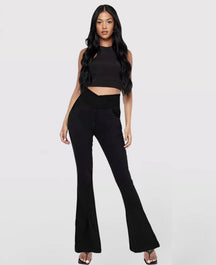 Calça Jeans Modeladora de Cintura Alta Cruzada - [COMPRE 1 E LEVE 2]