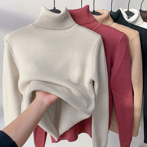 Suéter de Inverno Feminino com Gola Emily