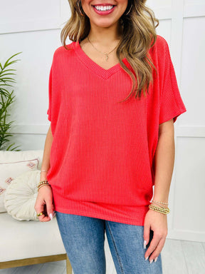 Último Dia: Compre 1 e Leve 2 – Blusa Canelada com Decote em V