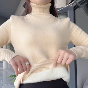 Suéter de Inverno Feminino com Gola Emily