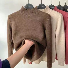 Suéter de Inverno Feminino com Gola Emily