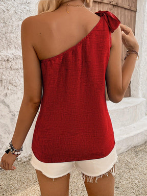 Blusa Assimétrica Sem Mangas