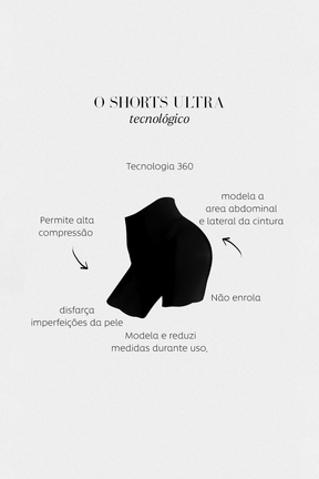 Shorts Modelador Fine Shaper - Afina Cintura [Pague 1 Leve 2] + Frete Grátis