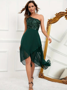 Vestido de Um Ombro