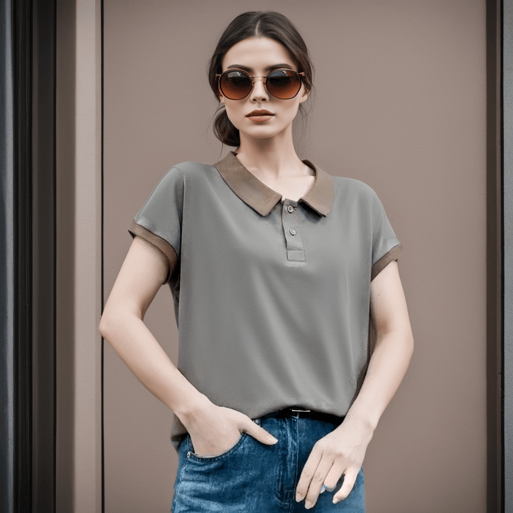 (Compre 2 Leve 3) Camiseta Polo Hevellyn™ Conforto Delicado / A Sinergia Perfeita entre Elegância e Conforto Diário!
