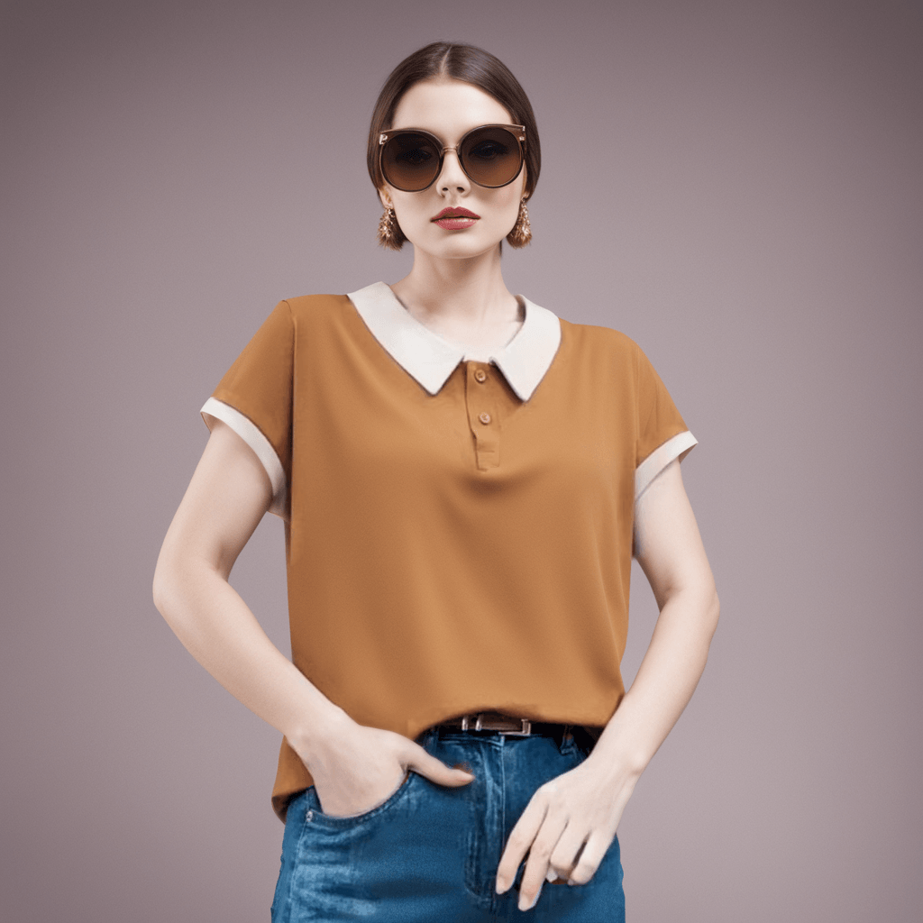 (Compre 2 Leve 3) Camiseta Polo Hevellyn™ Conforto Delicado / A Sinergia Perfeita entre Elegância e Conforto Diário!