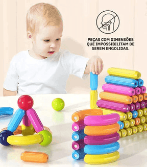 Magnetic Blocks™ - Blocos Magnéticos Educacionais + Brinde Exclusivo (Ultimas Unidades)