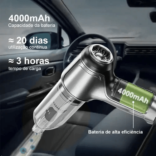(Compre 1 Leve 2) Aspirador de Pó Portátil 4 em 1 Super Clean® + Brindes Exclusivos - Somente Hoje!