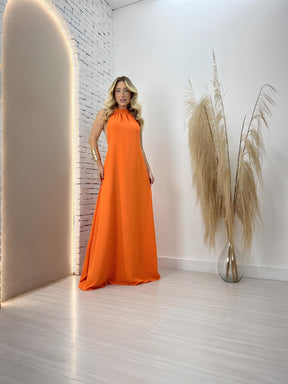 Vestido Longo Frente Única