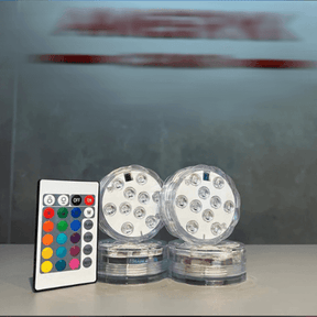 Kit Luminárias de Piscina RGB Lumix™ - Sem Fio Com Controle Remoto + Brinde Exclusivo (Últimas Unidades)