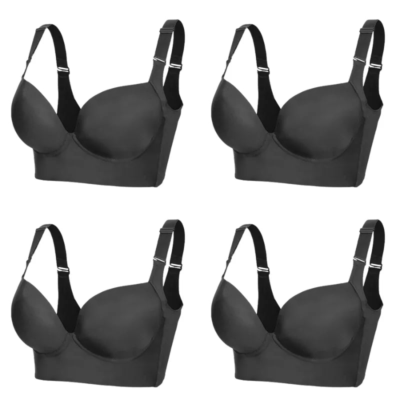 Kit 4 Sutiãs Passione com Efeito Modelador - O Número 1 em Sustentação e Conforto!