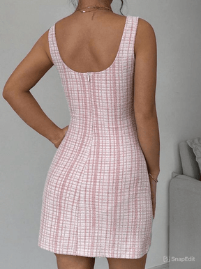 Vestido de Verão com Decote Redondo